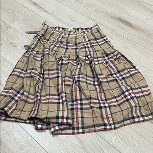 Chic Checkered A-Line Skirt